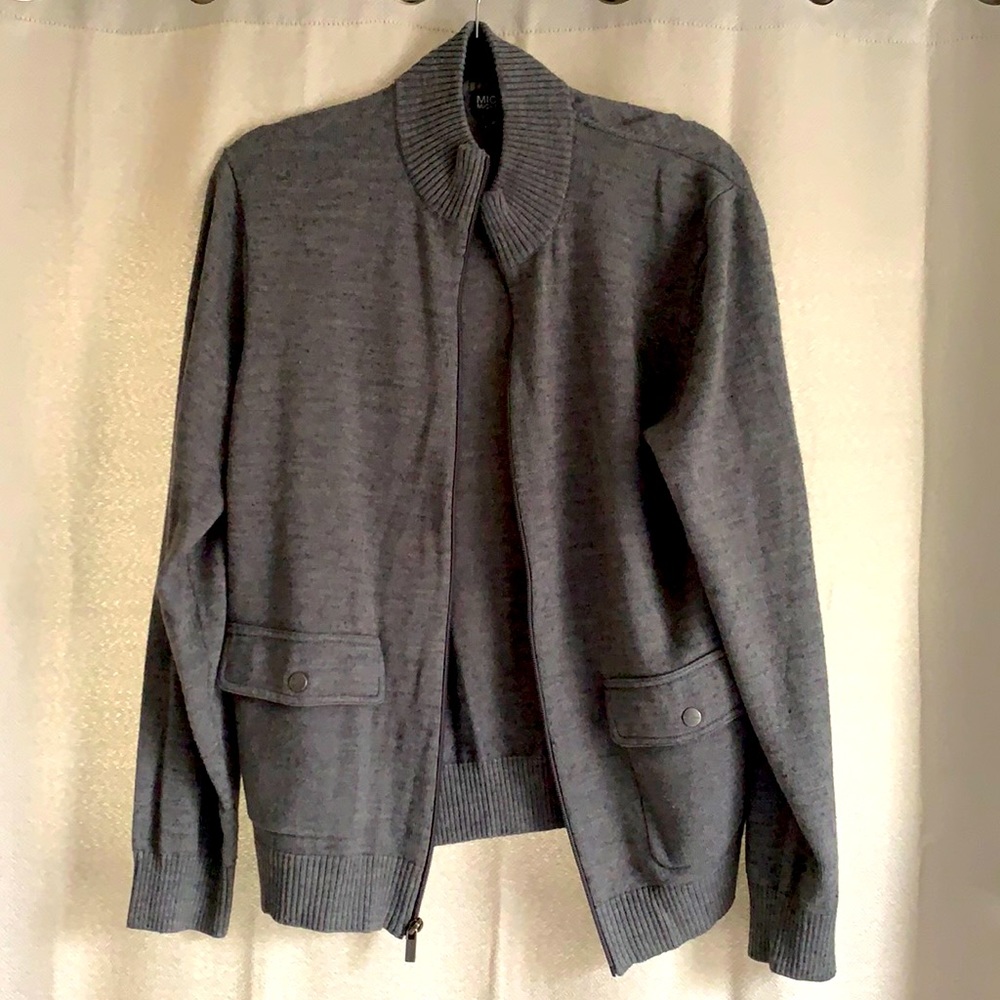 Michael Kors Men’s Full Zip Sweater Track Jacket